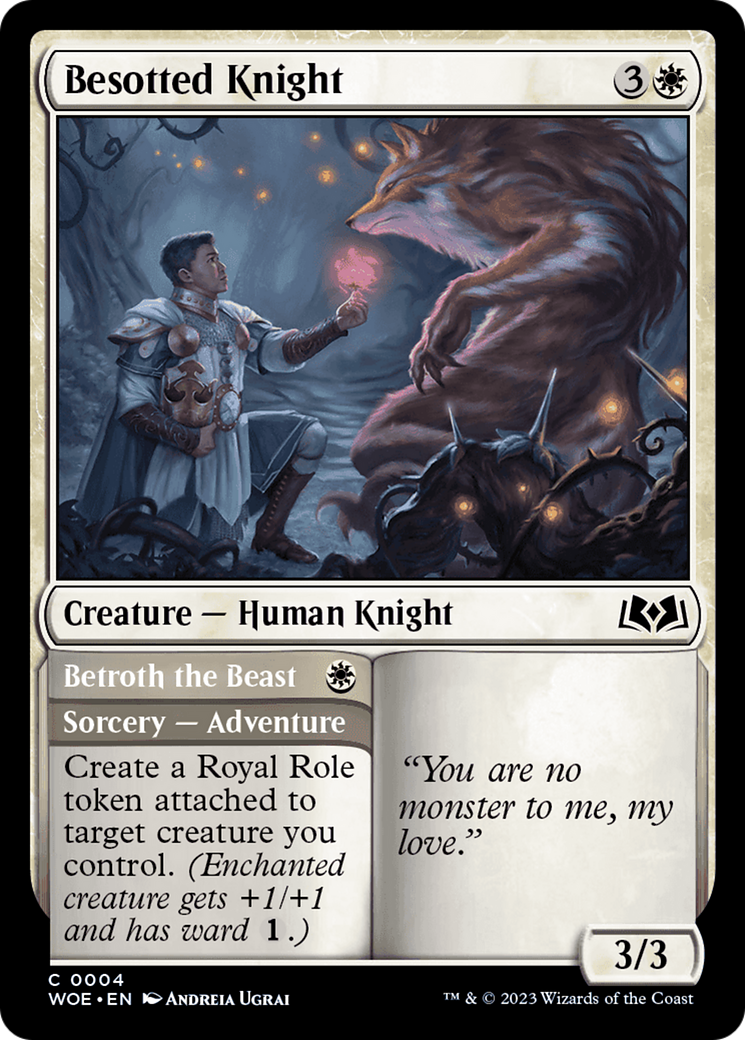 Besotted Knight // Betroth the Beast [Wilds of Eldraine] | Red Riot Games CA