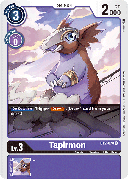 Tapirmon [BT2-070] [Release Special Booster Ver.1.0] | Red Riot Games CA
