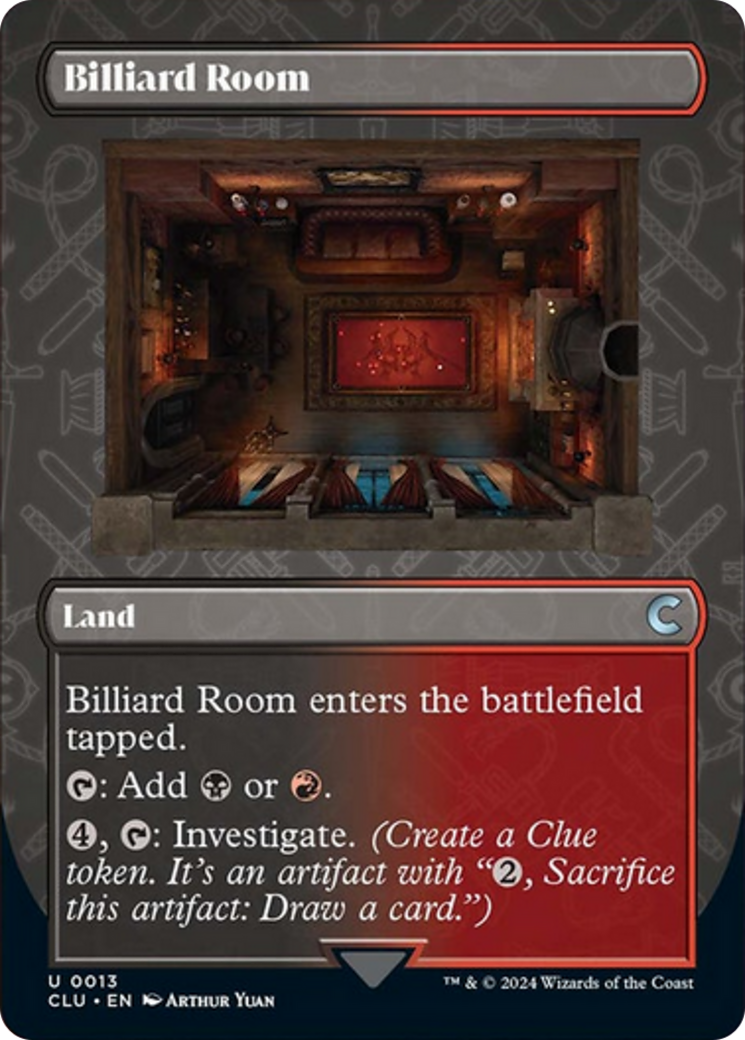 Billiard Room (Borderless) [Ravnica: Clue Edition] | Red Riot Games CA