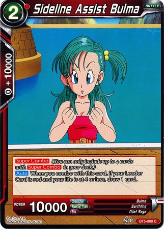 Sideline Assist Bulma (BT5-008) [Miraculous Revival] | Red Riot Games CA