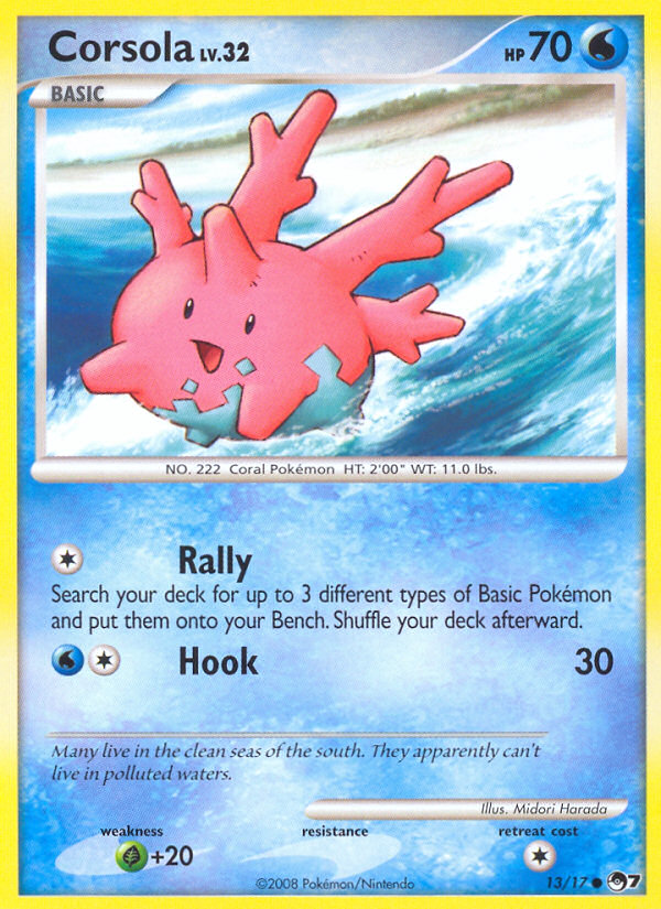 Corsola (13/17) [POP Series 7] | Red Riot Games CA