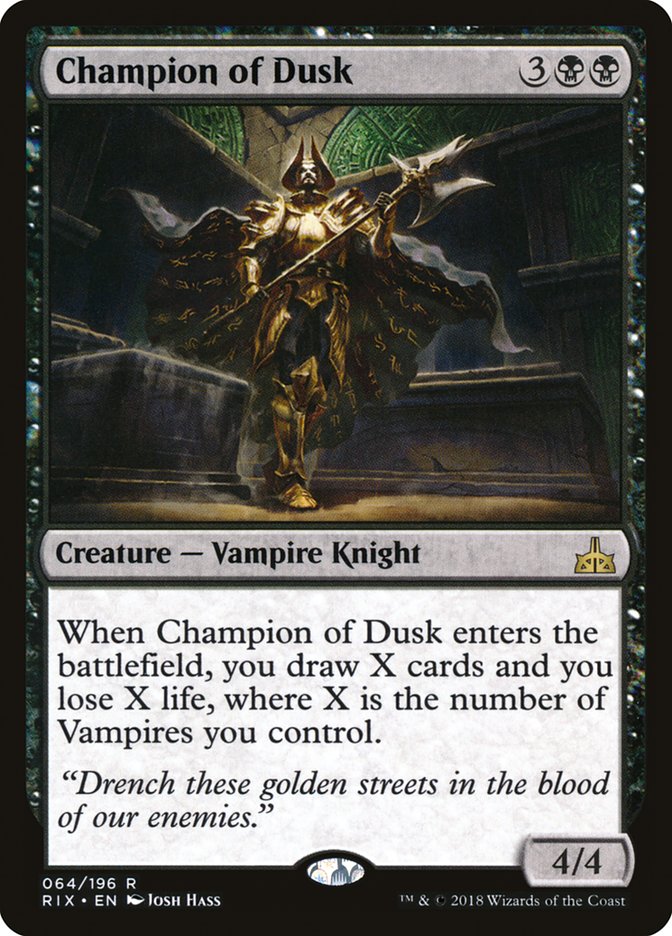 Champion of Dusk [Rivals of Ixalan] | Red Riot Games CA