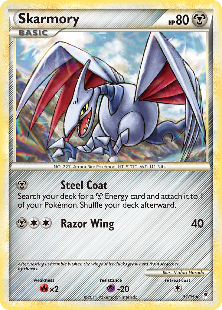 Skarmory (31/95) [HeartGold & SoulSilver: Call of Legends] | Red Riot Games CA
