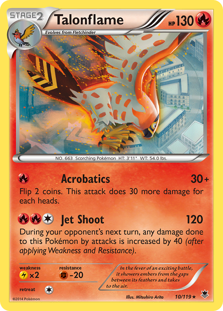 Talonflame (10/119) [XY: Phantom Forces] | Red Riot Games CA