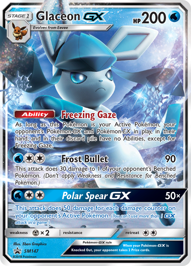 Glaceon GX (SM147) [Sun & Moon: Black Star Promos] | Red Riot Games CA