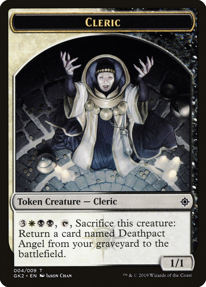 Cleric // Treasure Double-Sided Token [Ravnica Allegiance Guild Kit Tokens] | Red Riot Games CA