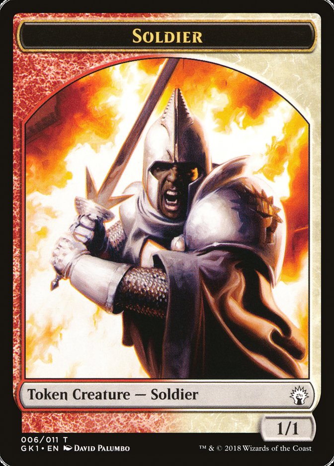 Soldier // Goblin Double-Sided Token [Guilds of Ravnica Guild Kit Tokens] | Red Riot Games CA