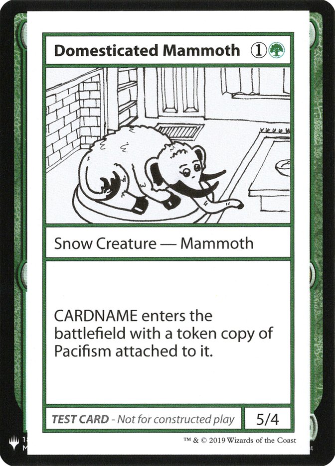 Domesticated Mammoth [Mystery Booster Playtest Cards] | Red Riot Games CA