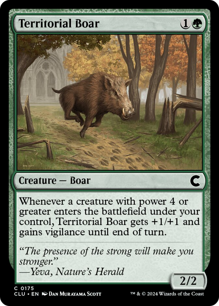 Territorial Boar [Ravnica: Clue Edition] | Red Riot Games CA