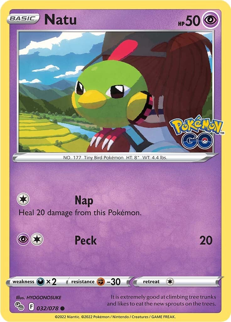 Natu (032/078) [Pokémon GO] | Red Riot Games CA