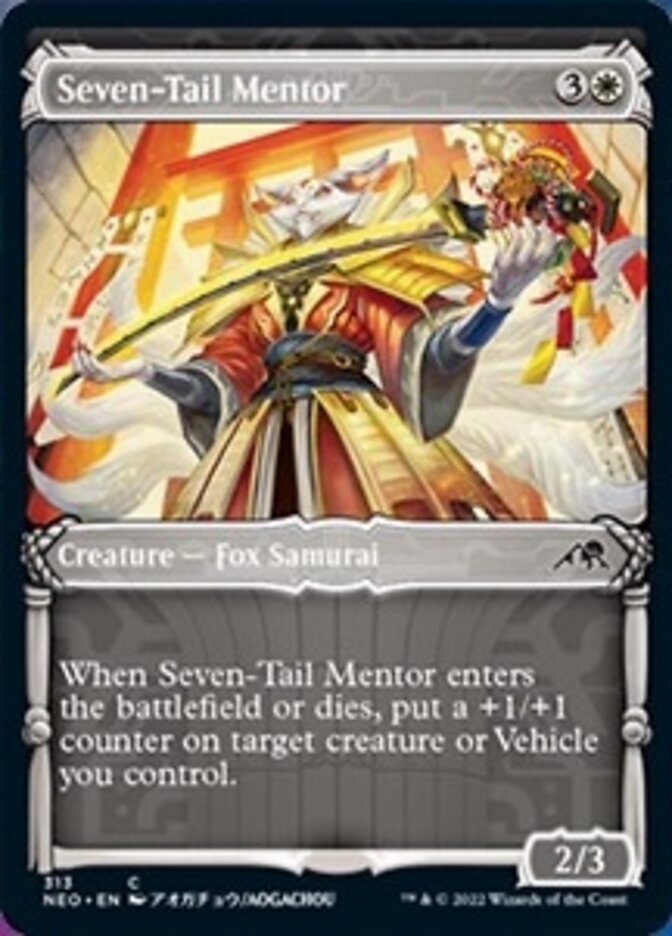 Seven-Tail Mentor (Showcase Samurai) [Kamigawa: Neon Dynasty] | Red Riot Games CA