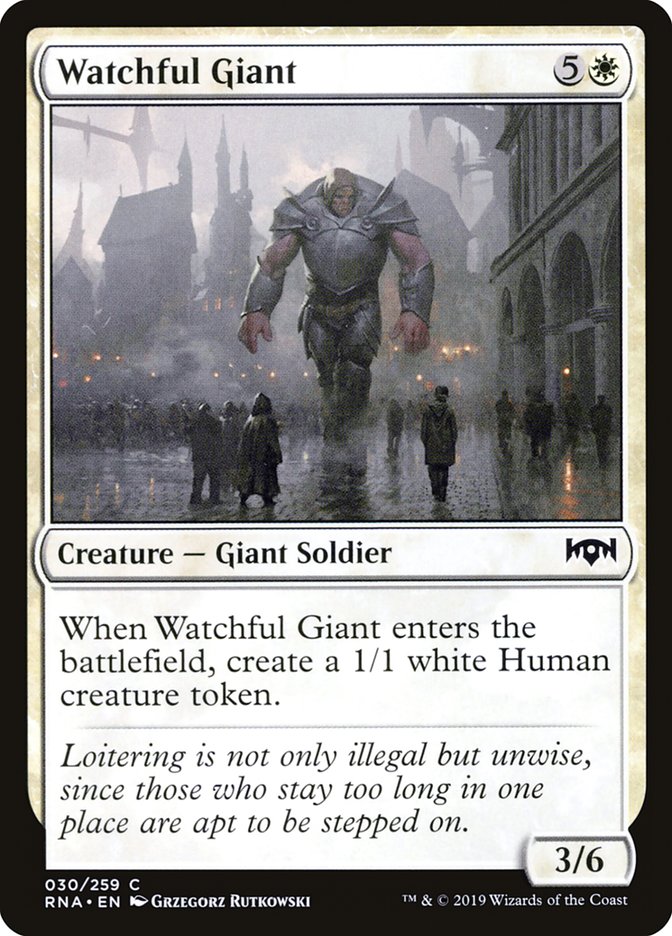 Watchful Giant [Ravnica Allegiance] | Red Riot Games CA