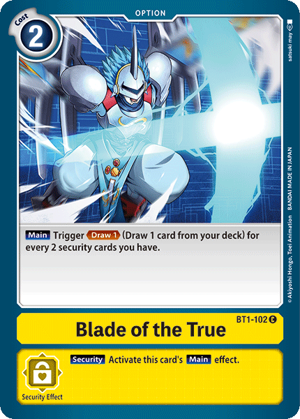 Blade of the True [BT1-102] [Release Special Booster Ver.1.0] | Red Riot Games CA