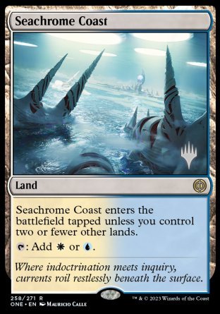 Seachrome Coast (Promo Pack) [Phyrexia: All Will Be One Promos] | Red Riot Games CA