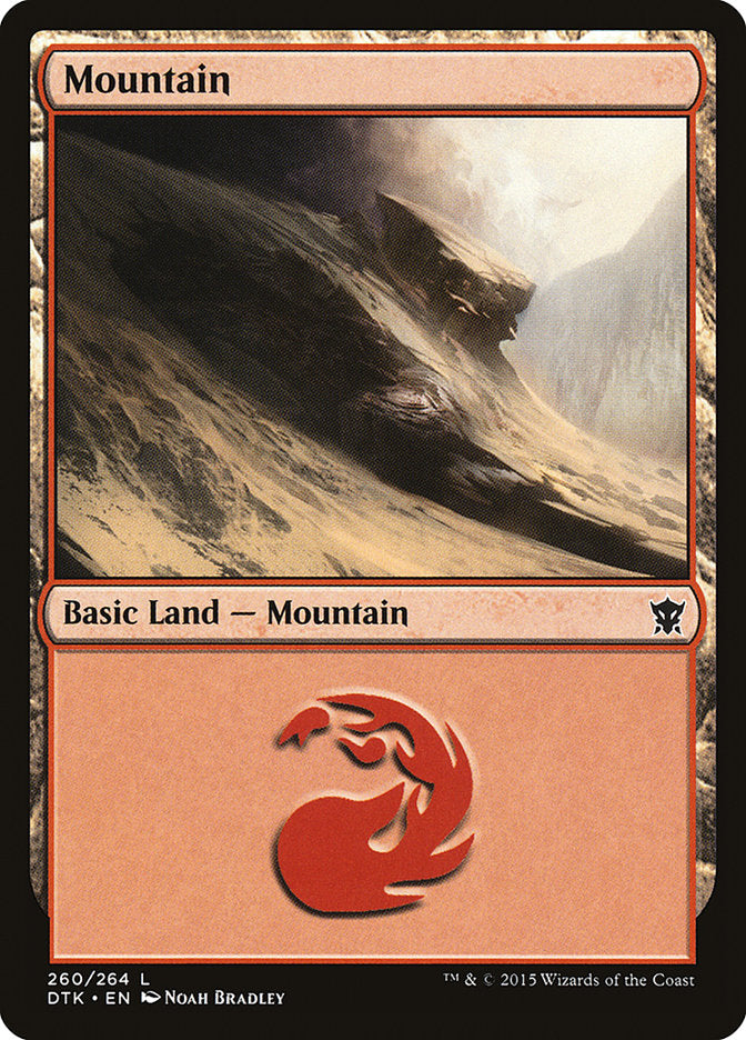 Mountain (260) [Dragons of Tarkir] | Red Riot Games CA