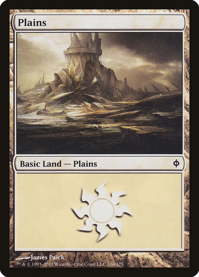 Plains (166) [New Phyrexia] | Red Riot Games CA