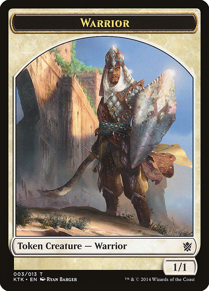 Warrior Token (003/013) [Khans of Tarkir Tokens] | Red Riot Games CA