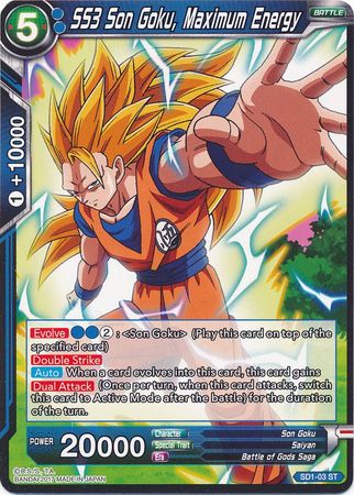 SS3 Son Goku, Maximum Energy (Starter Deck - The Awakening) (SD1-03) [Galactic Battle] | Red Riot Games CA