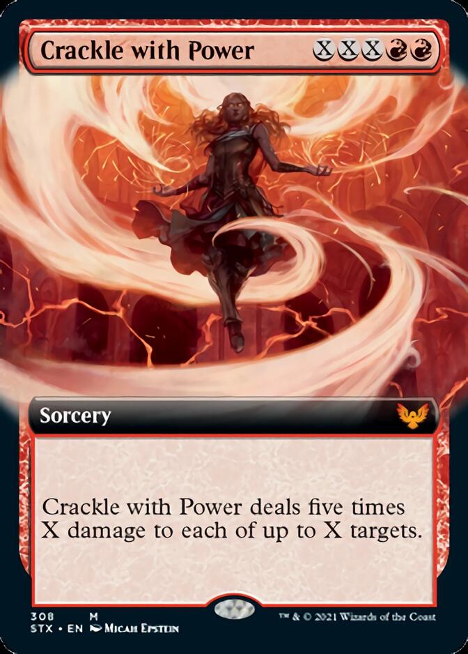 Crackle with Power (Extended Art) [Strixhaven: School of Mages] | Red Riot Games CA