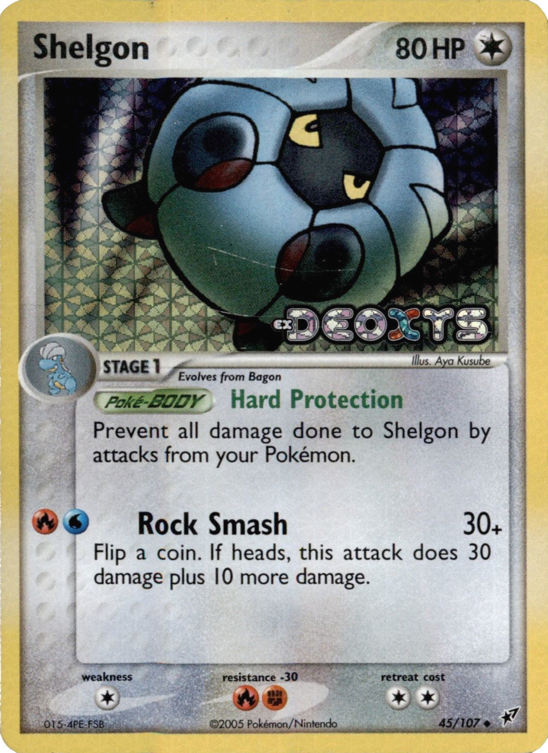 Shelgon (45/107) (Stamped) [EX: Deoxys] | Red Riot Games CA