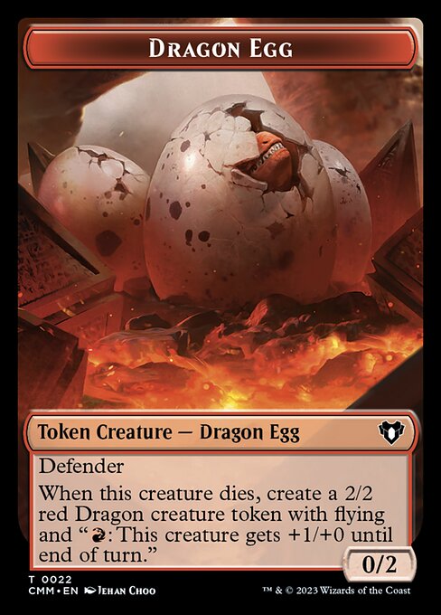 City's Blessing // Dragon Egg Double-Sided Token [Commander Masters Tokens] | Red Riot Games CA