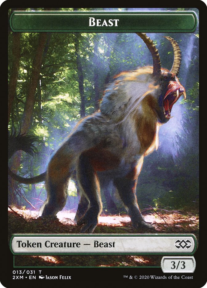 Beast Token [Double Masters Tokens] | Red Riot Games CA