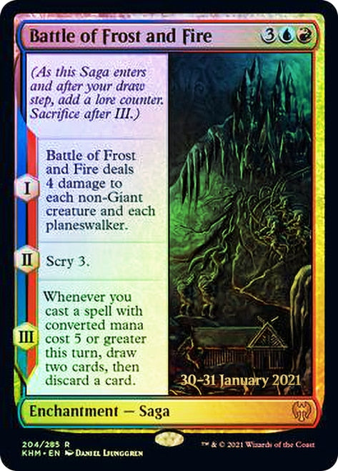 Battle of Frost and Fire [Kaldheim Prerelease Promos] | Red Riot Games CA