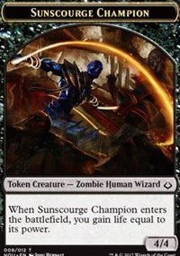 Sunscourge Champion // Cat Double-Sided Token [Hour of Devastation Tokens] | Red Riot Games CA