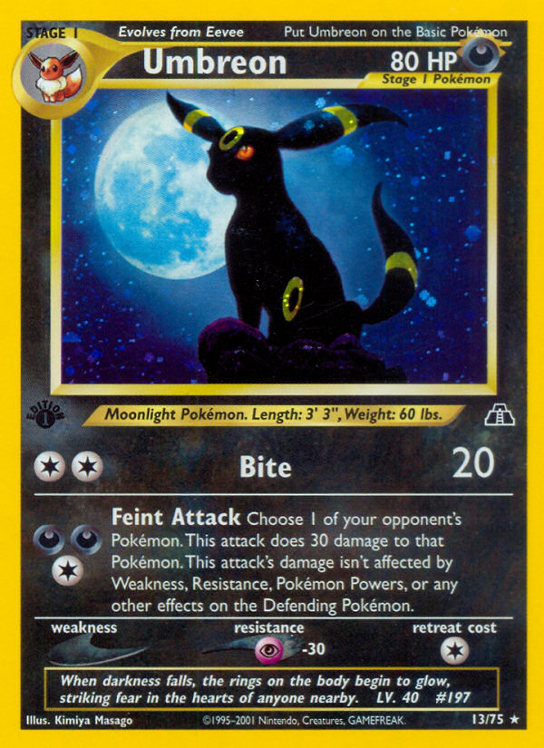 Umbreon (13/75) [Neo Discovery 1st Edition] | Red Riot Games CA