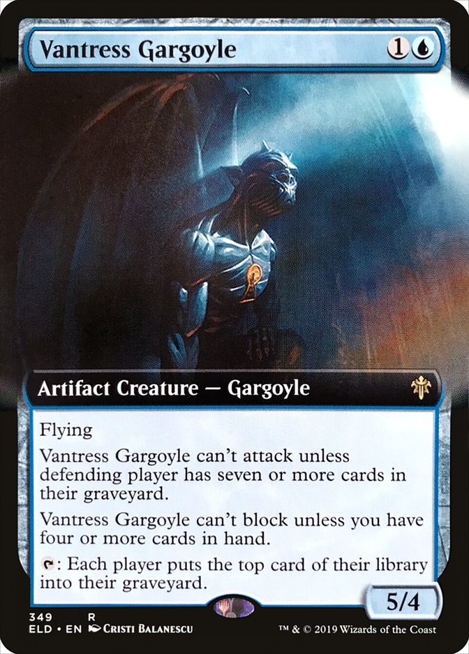 Vantress Gargoyle (Extended Art) [Throne of Eldraine] | Red Riot Games CA