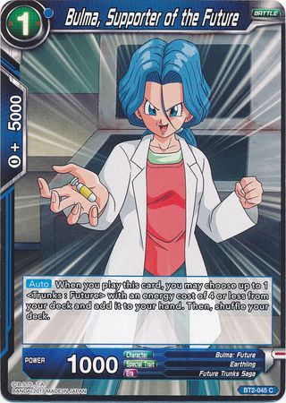 Bulma, Supporter of the Future (BT2-045) [Union Force] | Red Riot Games CA