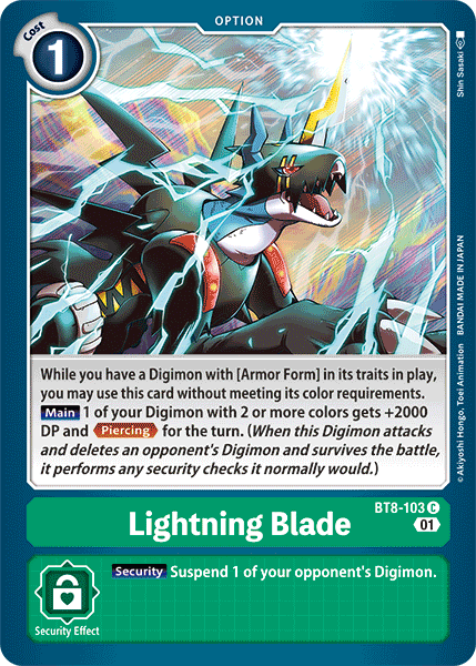 Lightning Blade [BT8-103] [New Awakening] | Red Riot Games CA