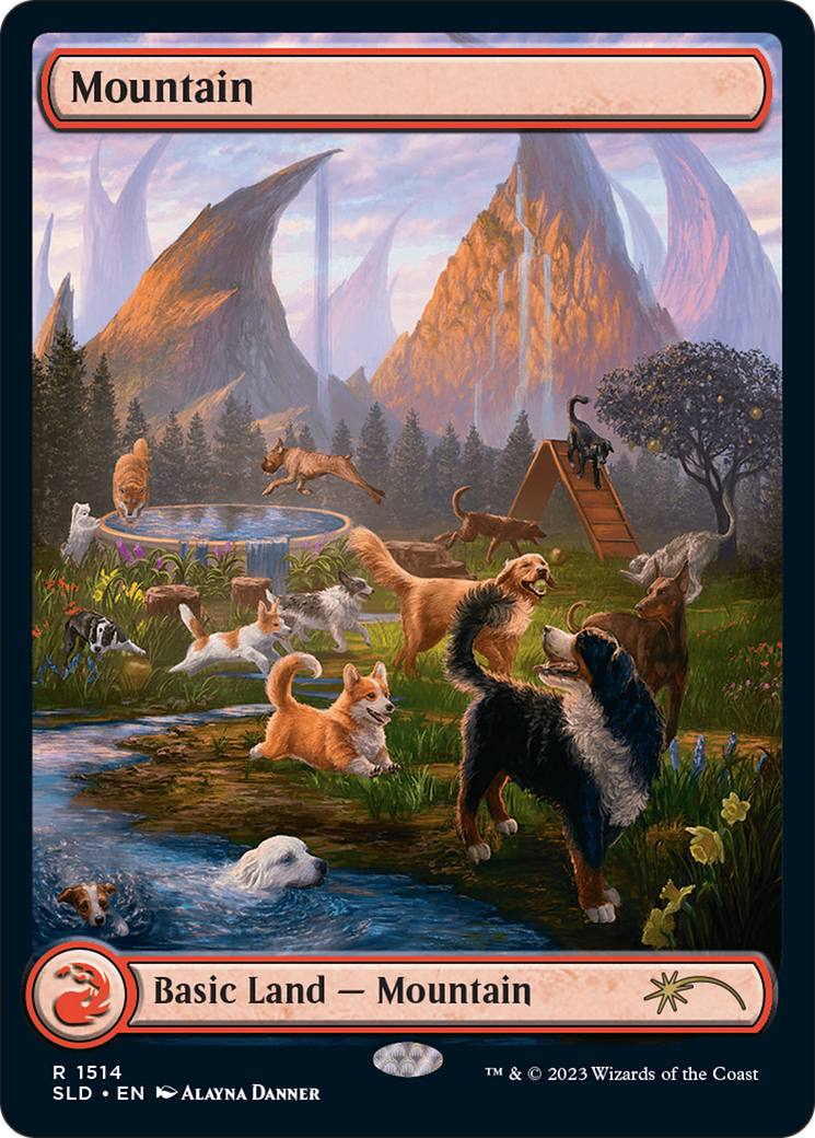 Mountain (1514) [Secret Lair Commander Deck: Raining Cats and Dogs] | Red Riot Games CA