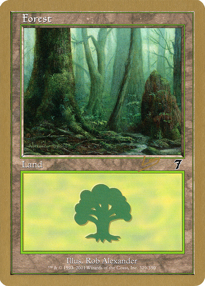 Forest (rl329) (Raphael Levy) [World Championship Decks 2002] | Red Riot Games CA