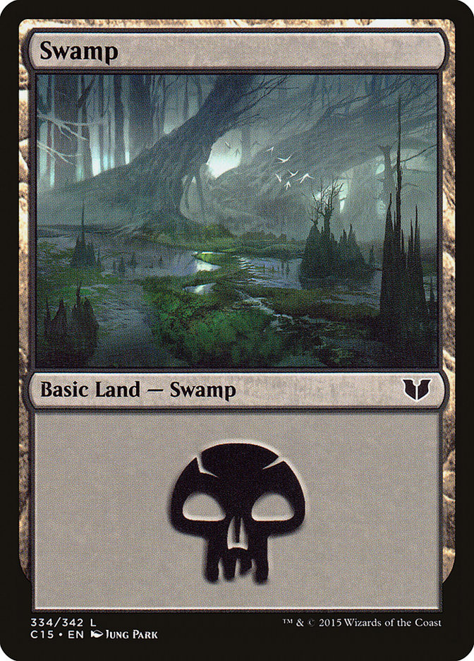 Swamp (334) [Commander 2015] | Red Riot Games CA