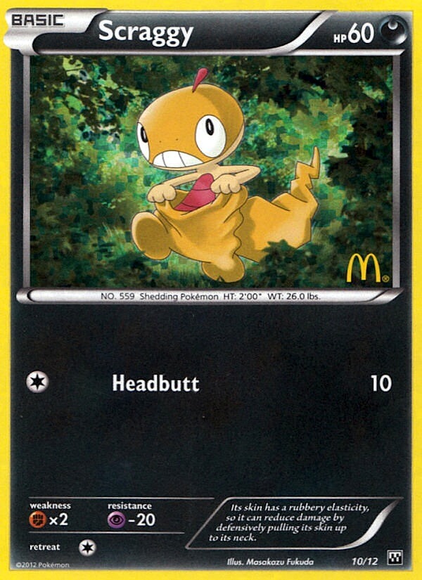 Scraggy (10/12) [McDonald's Promos: 2012 Collection] | Red Riot Games CA