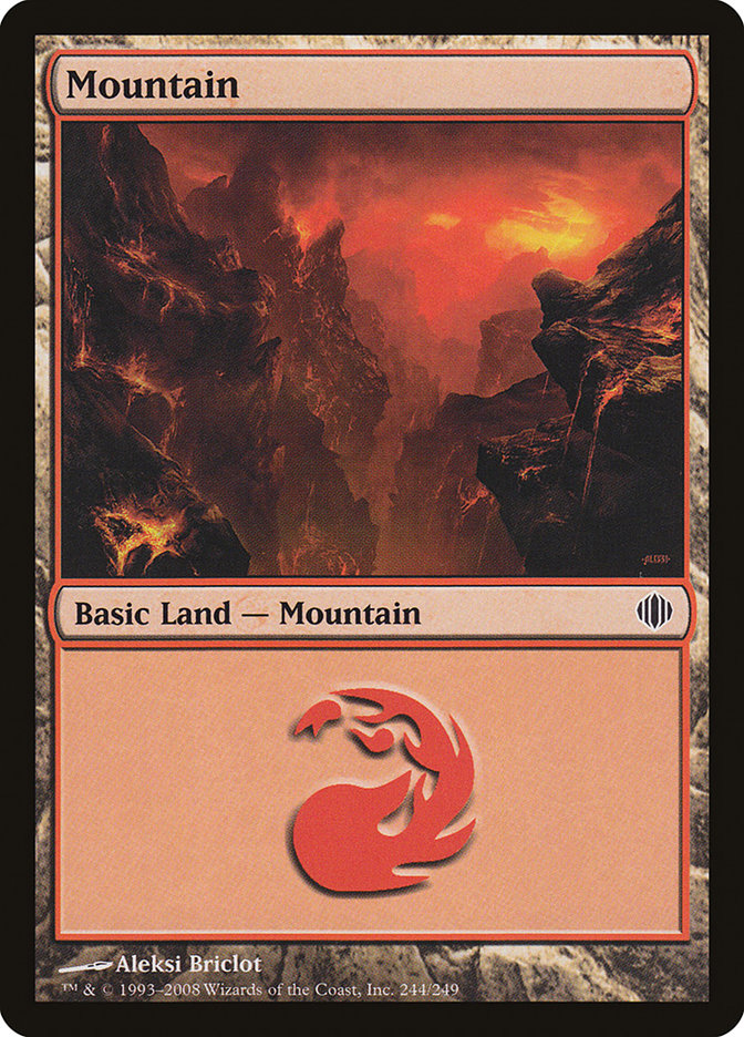 Mountain (244) [Shards of Alara] | Red Riot Games CA