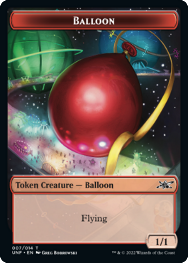 Clown Robot (003) // Balloon Double-Sided Token [Unfinity Tokens] | Red Riot Games CA