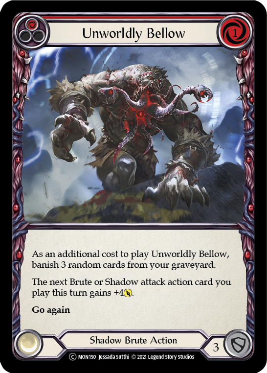 Unworldly Bellow (Red) [U-MON150] (Monarch Unlimited)  Unlimited Normal | Red Riot Games CA