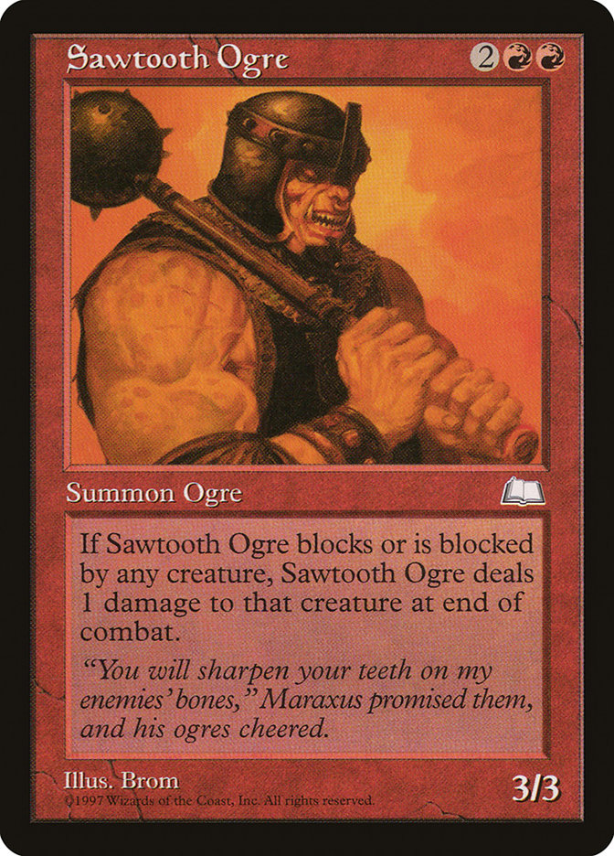 Sawtooth Ogre [Weatherlight] | Red Riot Games CA
