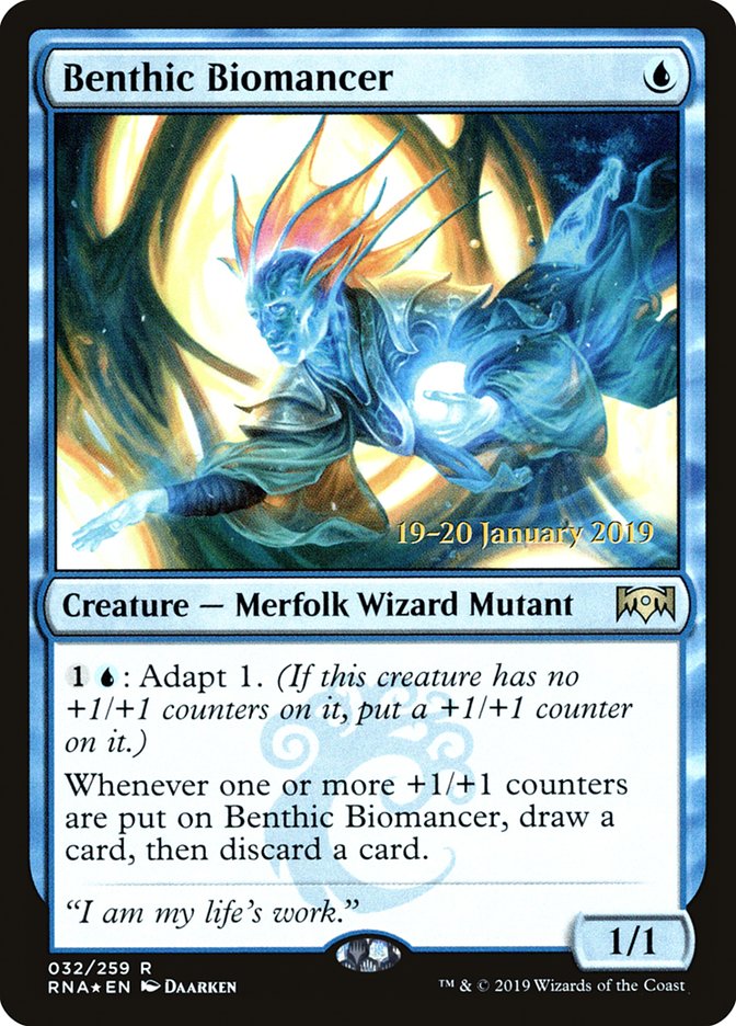 Benthic Biomancer [Ravnica Allegiance Prerelease Promos] | Red Riot Games CA