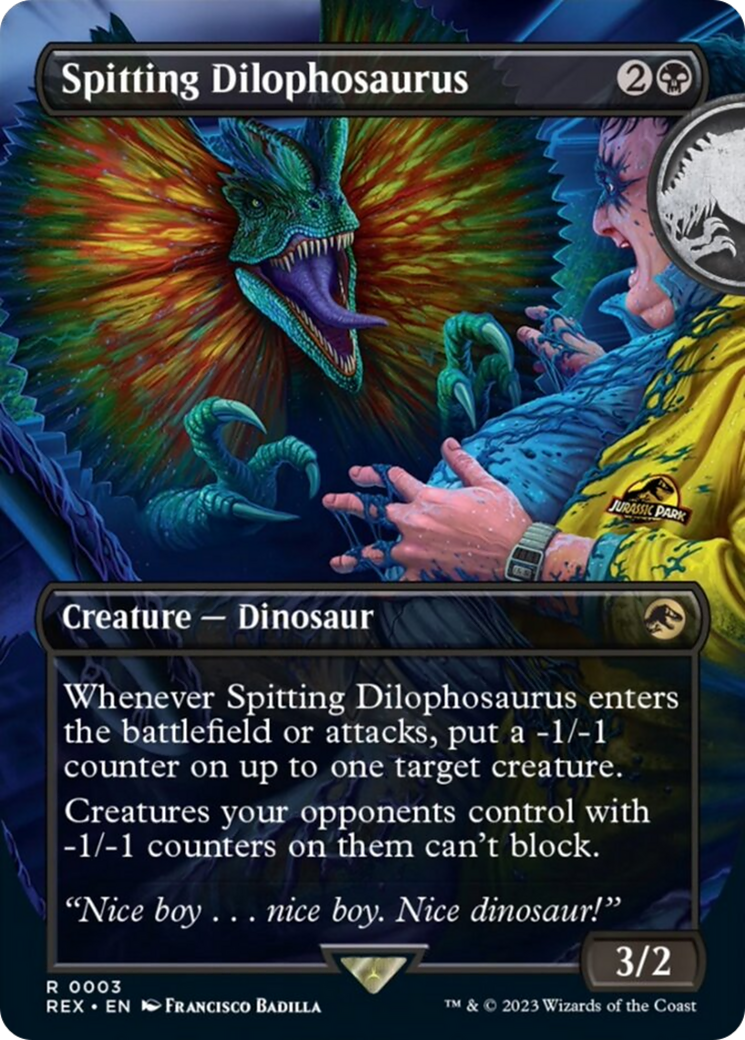 Spitting Dilophosaurus (Borderless) [Jurassic World Collection] | Red Riot Games CA