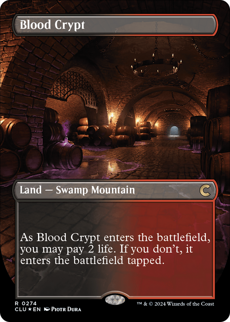 Blood Crypt (Borderless) [Ravnica: Clue Edition] | Red Riot Games CA
