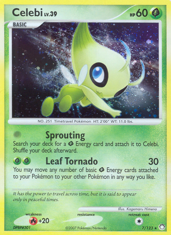 Celebi (7/123) [Diamond & Pearl: Mysterious Treasures] | Red Riot Games CA