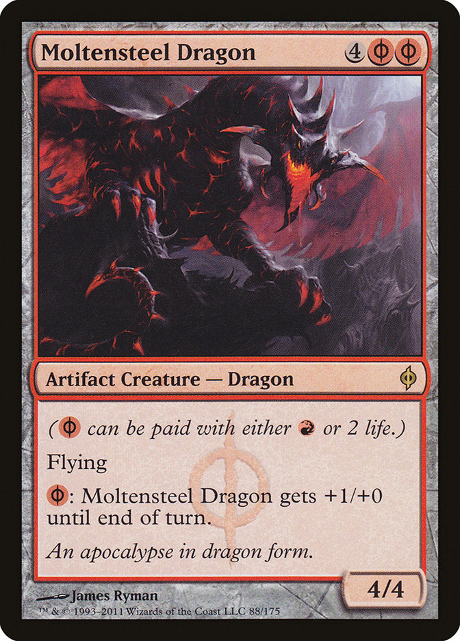 Moltensteel Dragon [New Phyrexia] | Red Riot Games CA