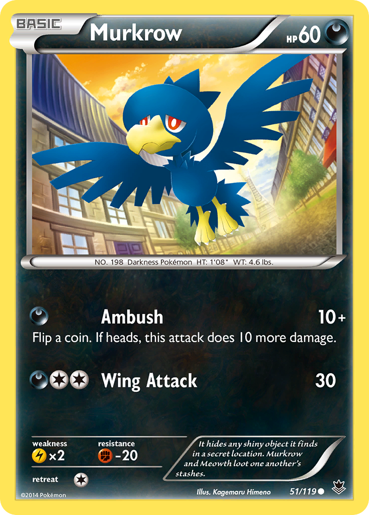 Murkrow (51/119) [XY: Phantom Forces] | Red Riot Games CA