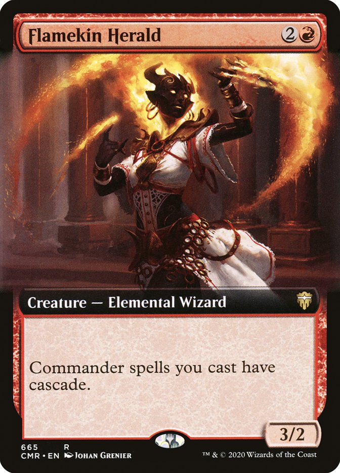 Flamekin Herald (Extended Art) [Commander Legends] | Red Riot Games CA