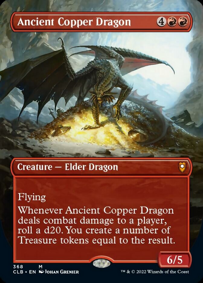 Ancient Copper Dragon (Borderless Alternate Art) [Commander Legends: Battle for Baldur's Gate] | Red Riot Games CA
