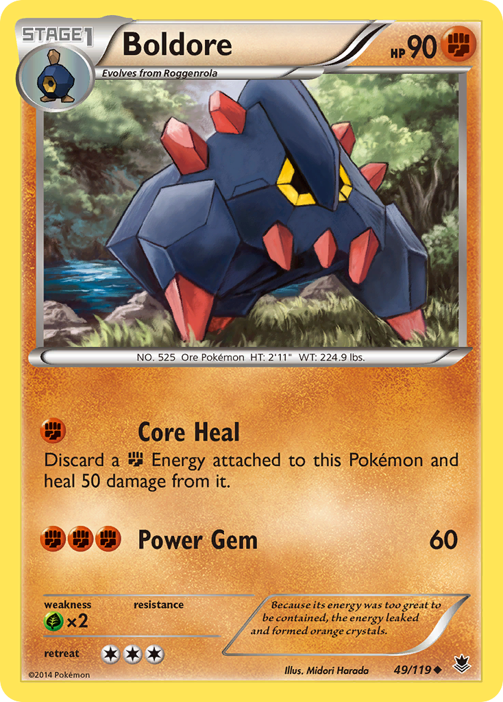Boldore (49/119) [XY: Phantom Forces] | Red Riot Games CA