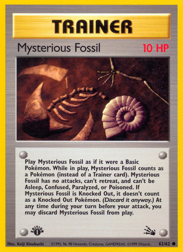 Mysterious Fossil (62/62) [Fossil 1st Edition] | Red Riot Games CA